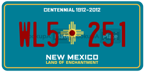 WL5251  license plate in NM