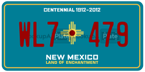 WL7479  license plate in NM
