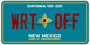 WRT0FF  license plate in NM