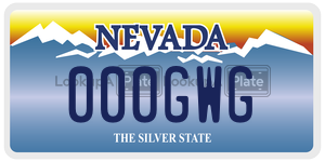 000GWG  license plate in NV