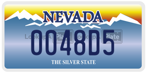 0048D5  license plate in NV