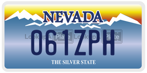 061ZPH  license plate in NV