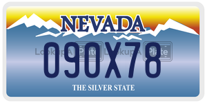 090X78  license plate in NV