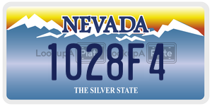 1028F4  license plate in NV