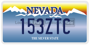 153ZTC license plate in Nevada