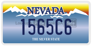 1565C6  license plate in NV