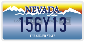 156Y13  license plate in NV