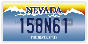 158N61  license plate in NV