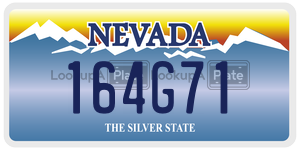 164G71 license plate in Nevada