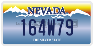 164W79  license plate in NV