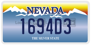 1694D3  license plate in NV