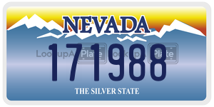 171988 license plate in Nevada