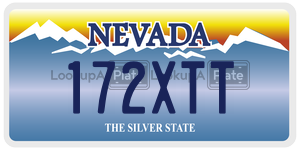 172XTT  license plate in NV