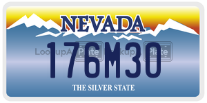 176M30  license plate in NV