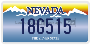 18G515  license plate in NV