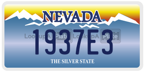 1937E3  license plate in NV