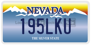 195LKU license plate in Nevada