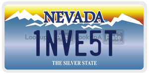 1NVE5T license plate in Nevada
