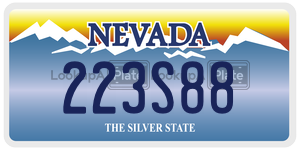 223S88 license plate in Nevada