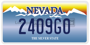 2409G0 license plate in Nevada