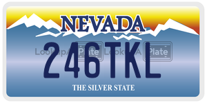 246TKL license plate in Nevada