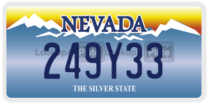 249Y33  license plate in NV