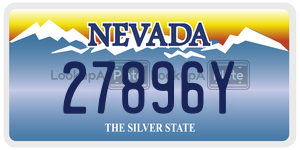 27896Y  license plate in NV