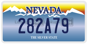 282A79 license plate in Nevada
