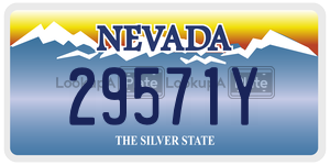 29571Y  license plate in NV