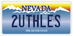 2UTHLES  license plate in NV
