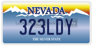 323LDY  license plate in NV