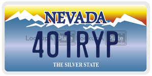 401RYP  license plate in NV