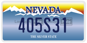 405S31  license plate in NV