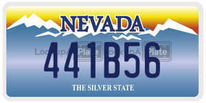 441B56  license plate in NV
