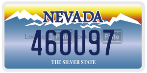 460U97  license plate in NV