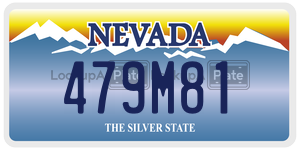 479M81  license plate in NV