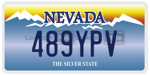 489YPV  license plate in NV