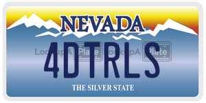 4DTRLS  license plate in NV