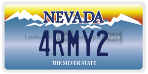 4RMY2  license plate in NV