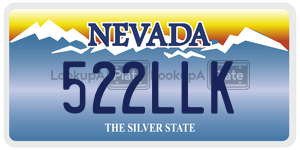 522LLK  license plate in NV