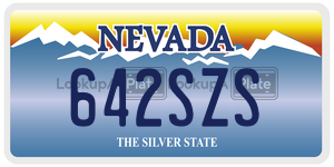 642SZS  license plate in NV