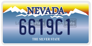 6619C1  license plate in NV
