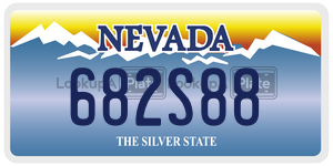 682S88 license plate in Nevada
