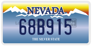 68B915  license plate in NV