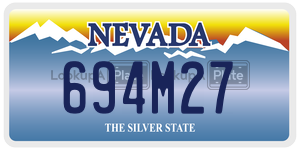 694M27 license plate in Nevada