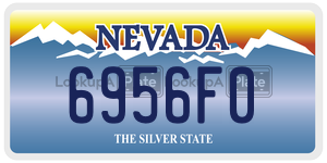 6956F0  license plate in NV