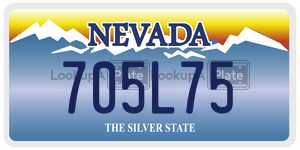 705L75  license plate in NV