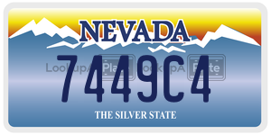 7449C4  license plate in NV