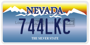 744LKC  license plate in NV