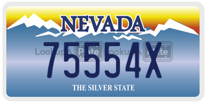 75554X  license plate in NV